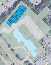Map of new building in Bridgewater