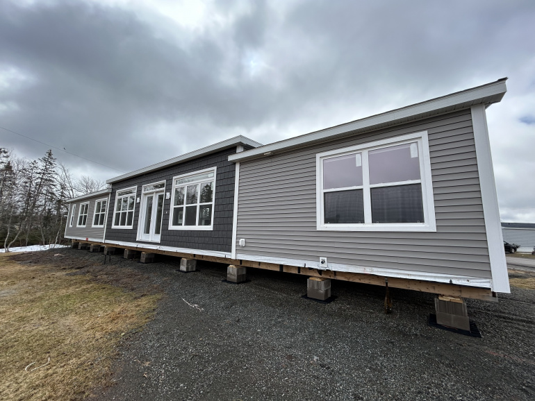 A photo of a new mobile housing unit 