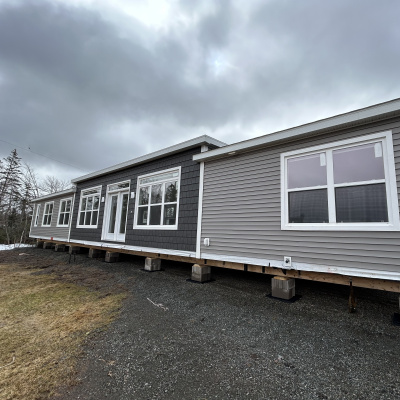 A photo of a new mobile housing unit 